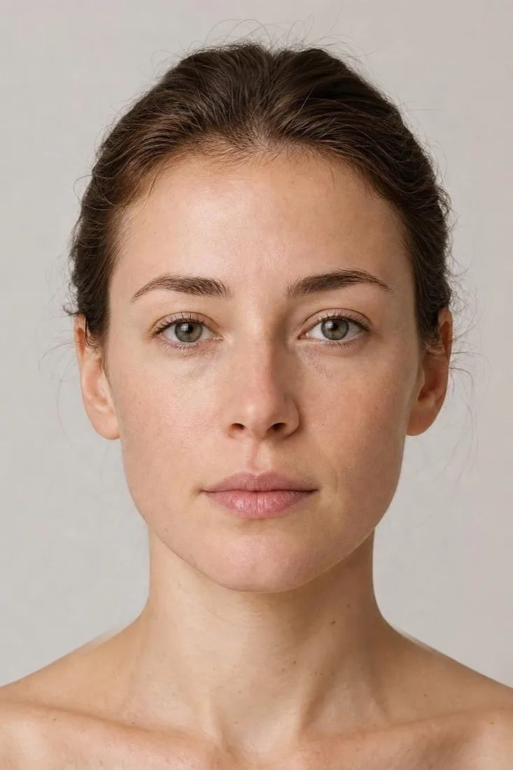 The same photograph simulated after calmer, even tone